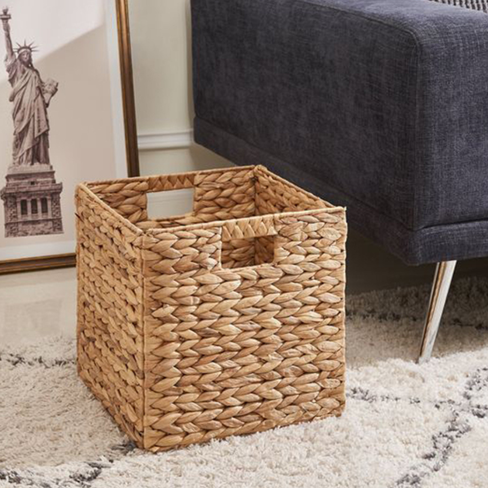 Water Hyacinth Foldable Basket