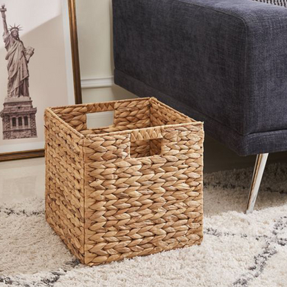 Water Hyacinth Foldable Basket