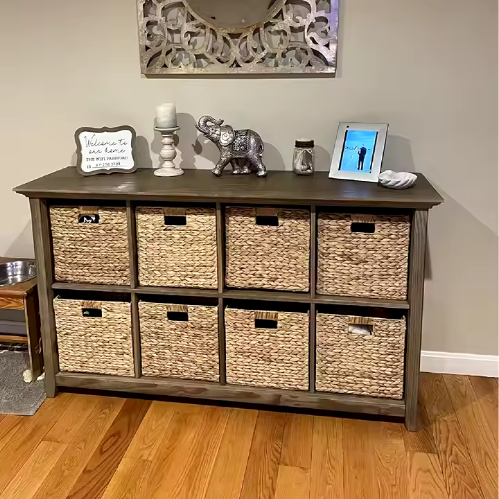 Water Hyacinth Foldable Basket