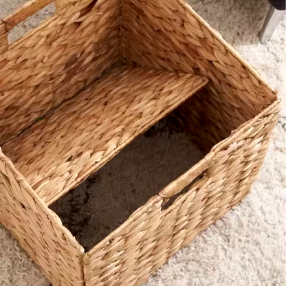 Water Hyacinth Foldable Basket