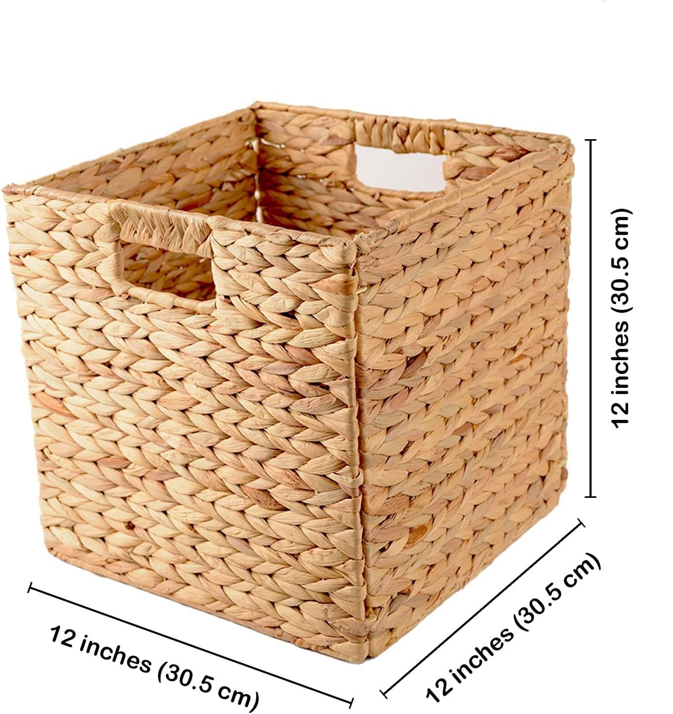 Water Hyacinth Foldable Basket