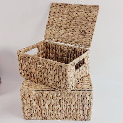 Water Hyacinth Storage Box with Lid