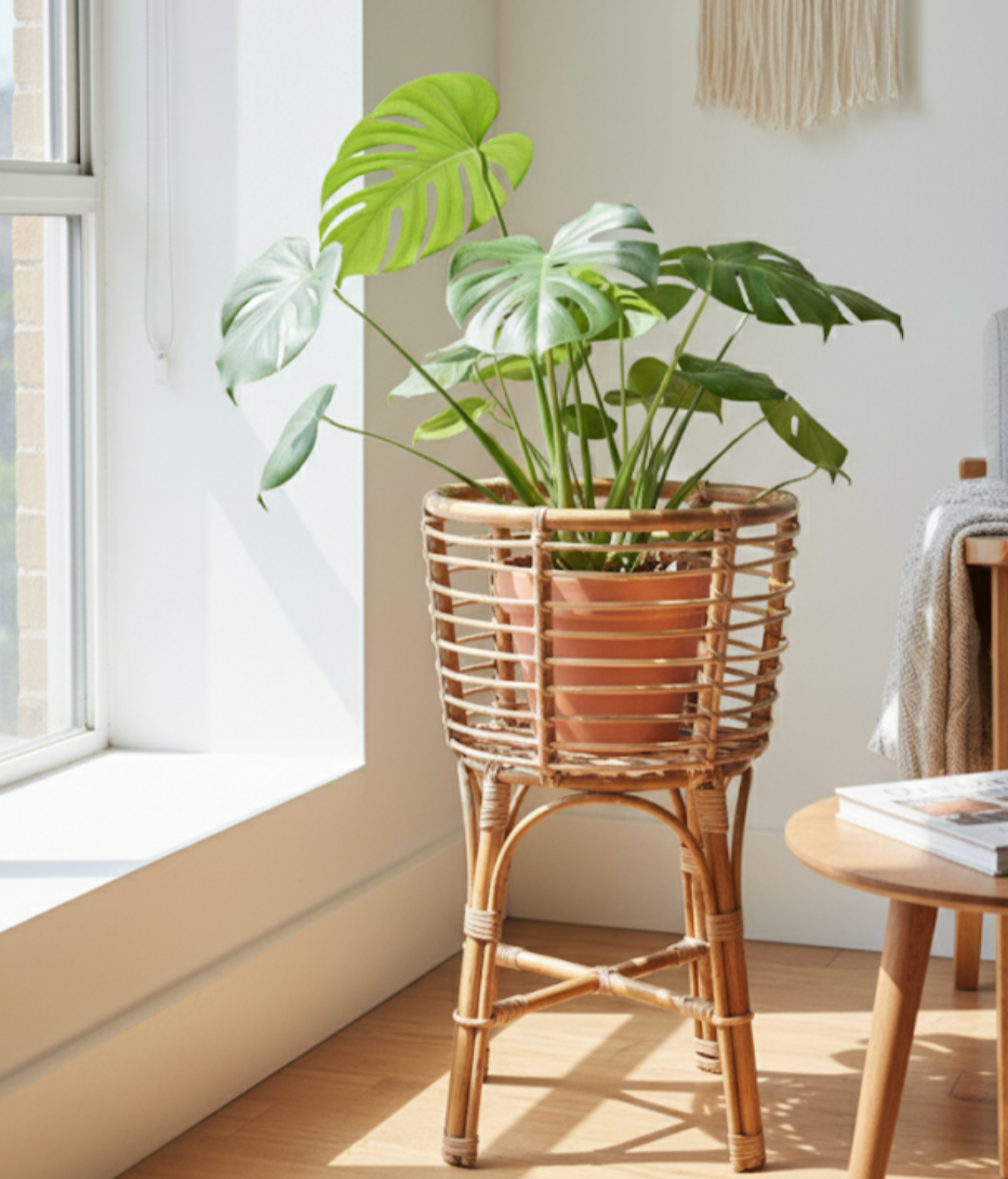 Tall Cane Planter Stand
